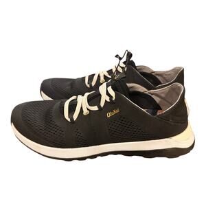 OluKai Huia 20492-4040 Women's US 9.5 Black Mesh Athletic Sneakers Shoes